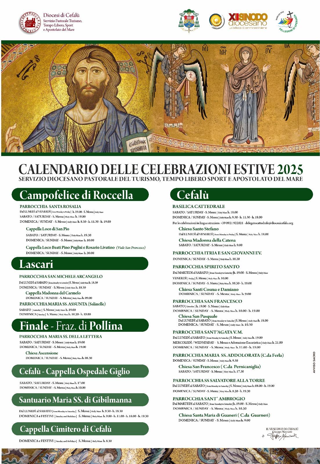celebrazioni Messe estate 2025