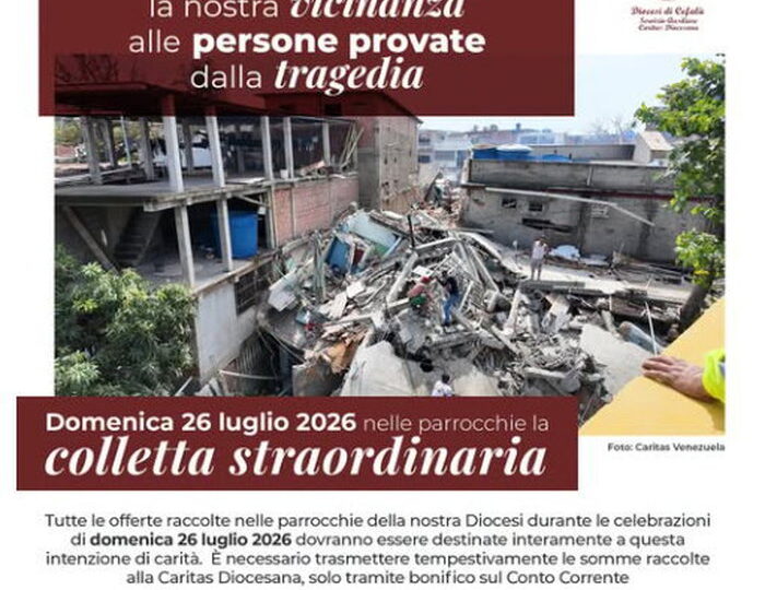 Il Giornale di Cefalù -23-7-2026- Diocesi, Colletta per il Venezuela