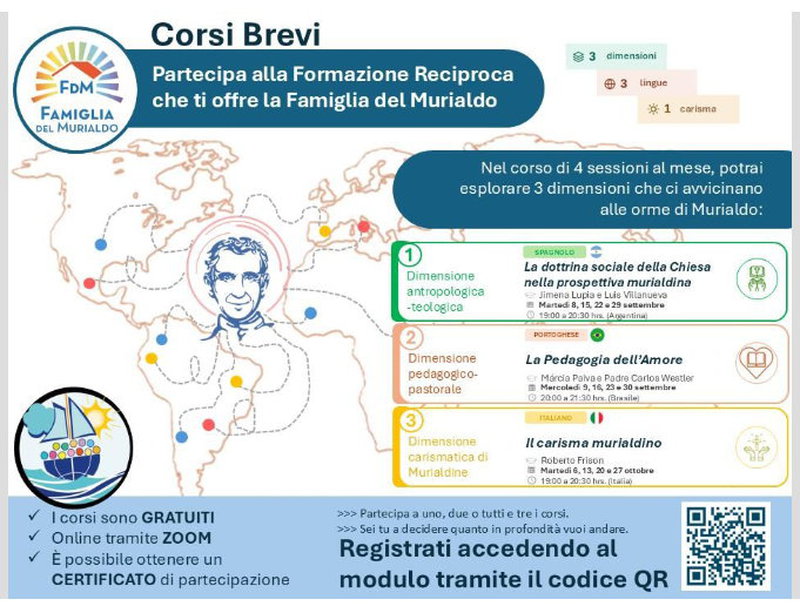 Corsi brevi per la Famiglia Murialdina